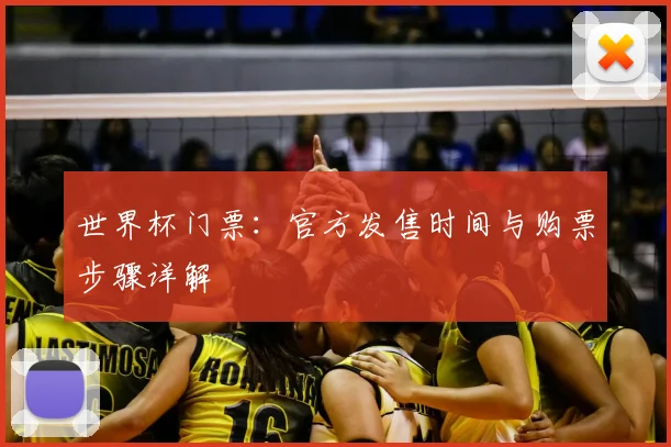 世界杯门票:官方发售时间与购票步骤详解